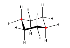 Estructura espacial del ciclohexano